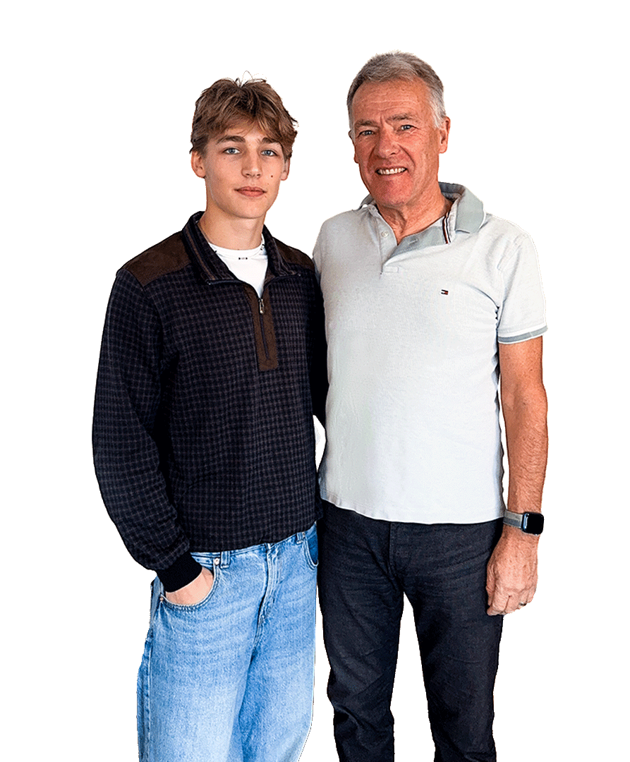 Gruppenportrait von Artur und Hendrik Brunckhorst